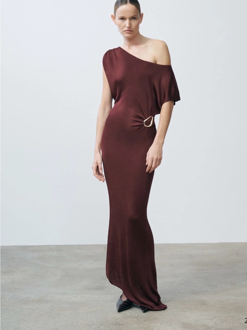 SRG MEHEK ASYMMETRIC KNIT DRESS SZ L
